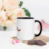 white ceramic mug with color inside black 11oz right 63b597470eb19 Add a splash of color to your morning coffee or tea ritual! These ceramic mugs not only have a beautiful design on them, but also a colorful rim, handle, and inside, so the mug is bound to spice up your mug rack.