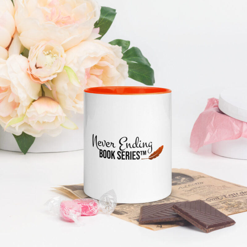white ceramic mug with color inside orange 11oz front 63b597470ee2c Add a splash of color to your morning coffee or tea ritual! These ceramic mugs not only have a beautiful design on them, but also a colorful rim, handle, and inside, so the mug is bound to spice up your mug rack.