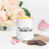 white ceramic mug with color inside yellow 11oz front 63b597470f2dc Add a splash of color to your morning coffee or tea ritual! These ceramic mugs not only have a beautiful design on them, but also a colorful rim, handle, and inside, so the mug is bound to spice up your mug rack.
