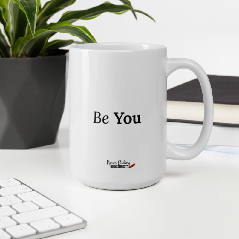 white glossy mug 15oz office environment 63b5bdd065ed0 This ceramic mug is the perfect blend of function and elegance. Ideal as a gift or an everyday essential for your dreamy cup of tea.